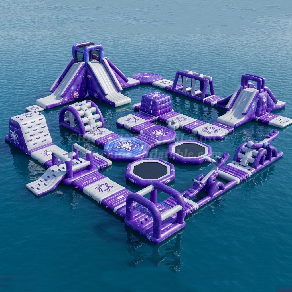 S265 Space Theme Inflatable Water Park