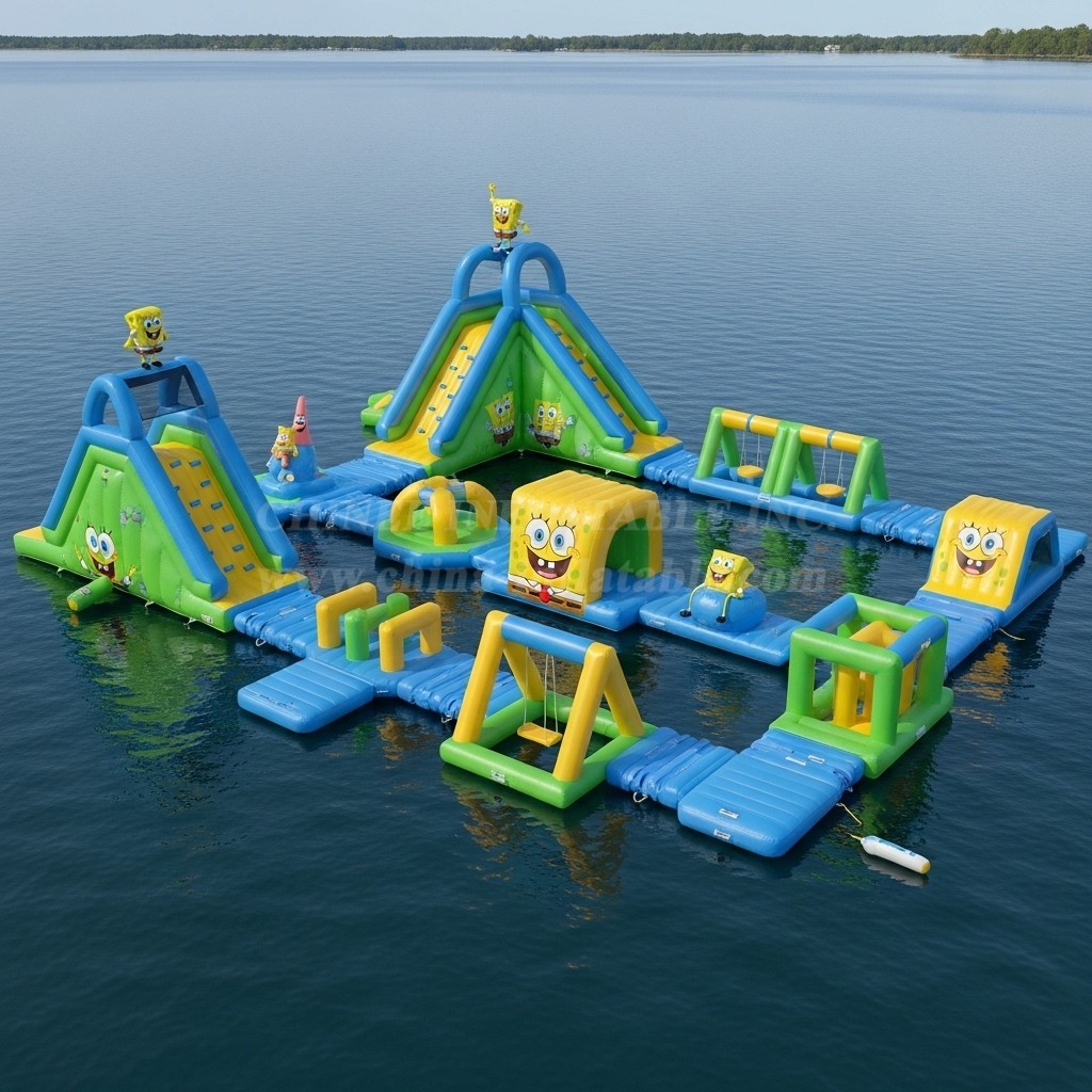 S269 Spongebob Theme Inflatable Water Park