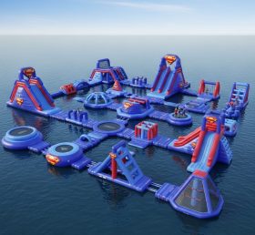 S273 Superman Theme Inflatable Water Park