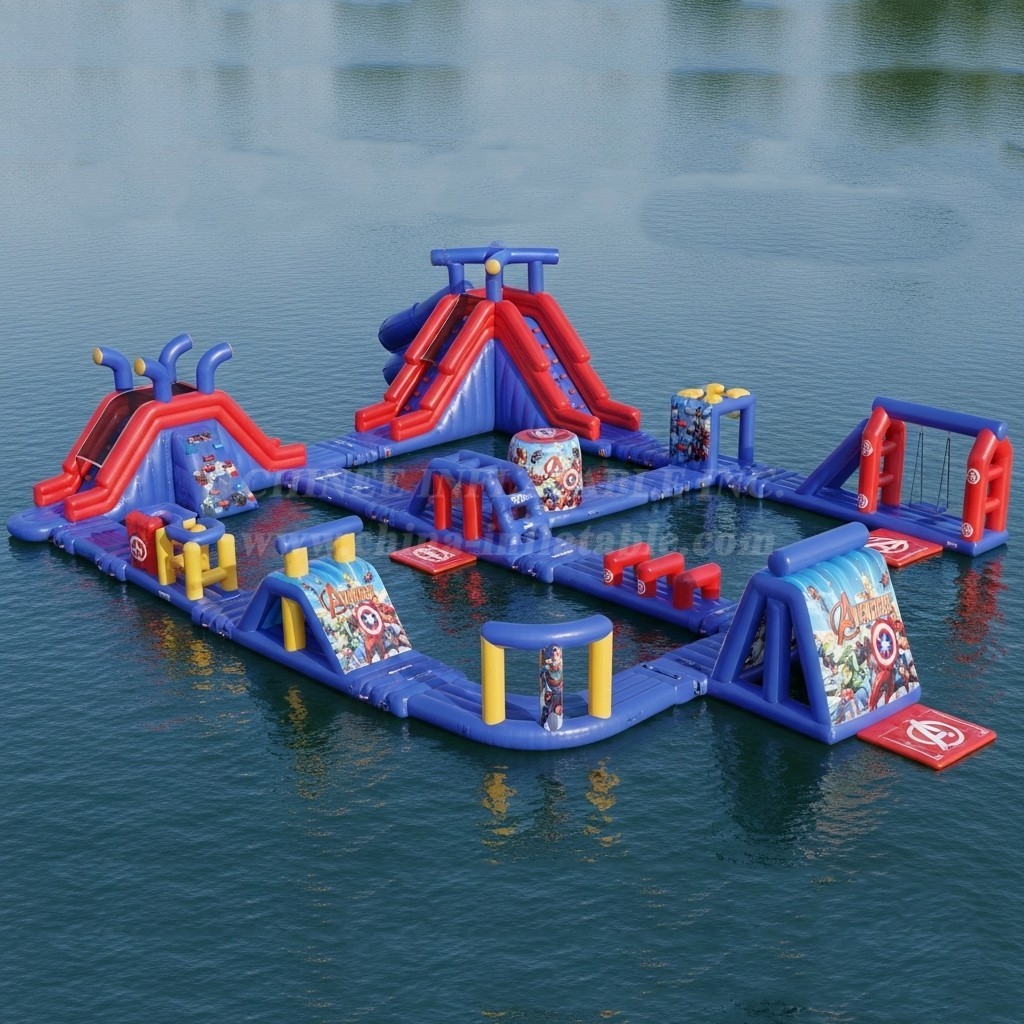 S274 The Avengers Theme Inflatable Water Park