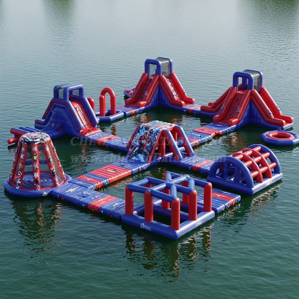 S275 The Avengers Theme Inflatable Water Park