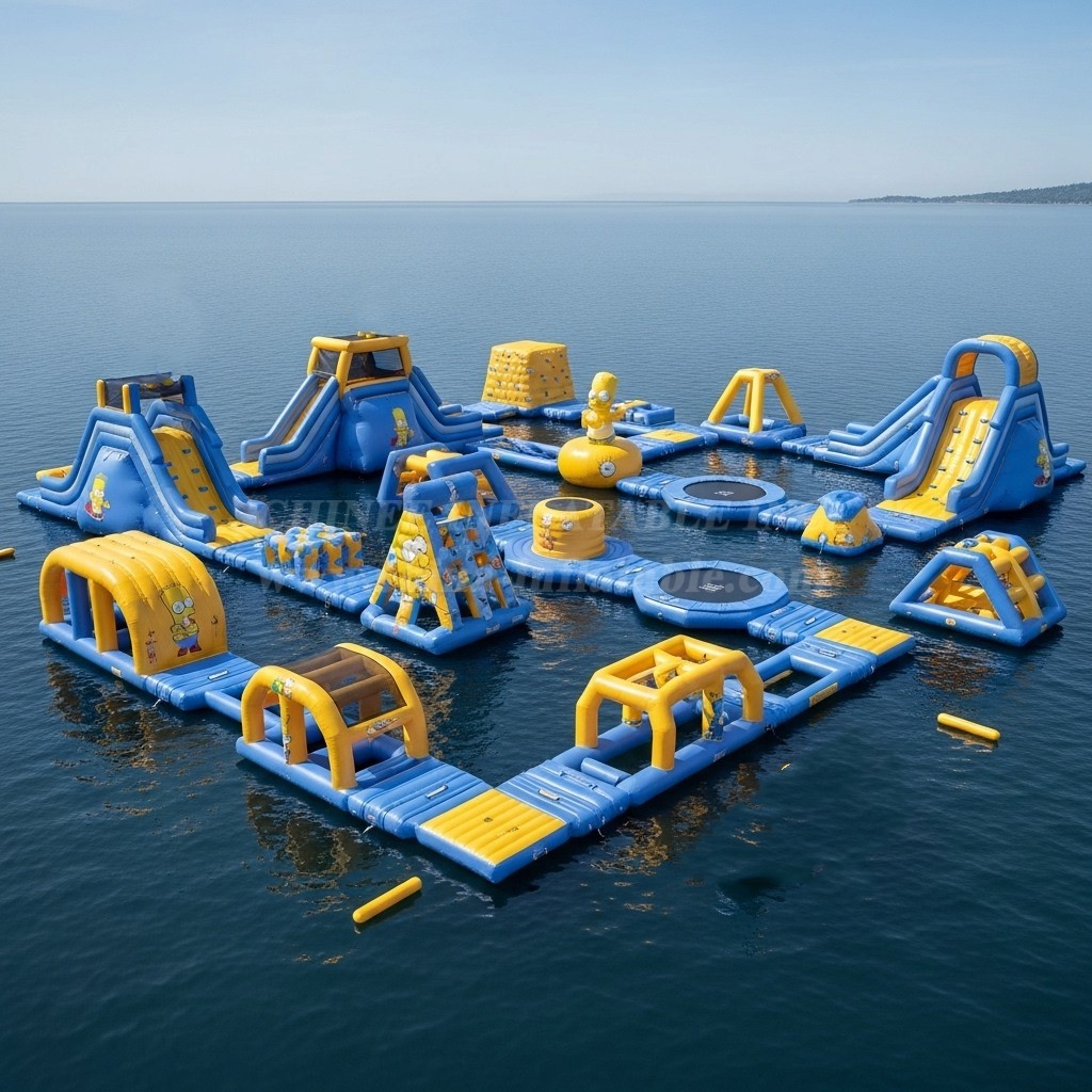 S277 The Simpsons Theme Inflatable Water Park