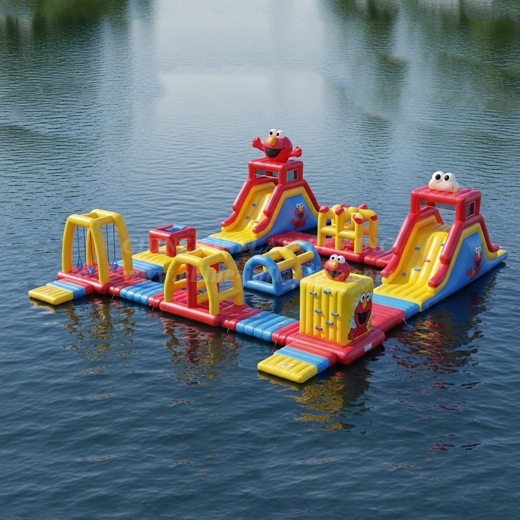 S280 Tickle Me Elmo Theme Inflatable Water Park