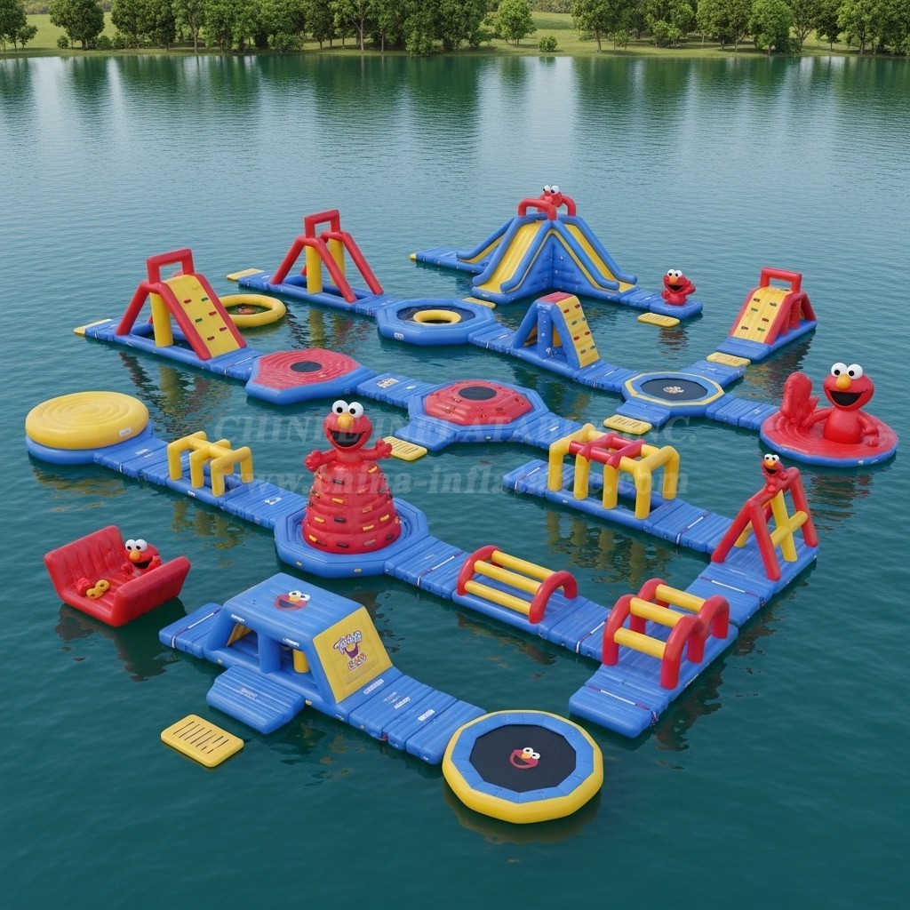 S281 Tickle Me Elmo Theme Inflatable Water Park