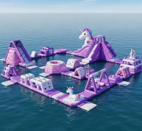 S284 Unicorn Theme Inflatable Water Park