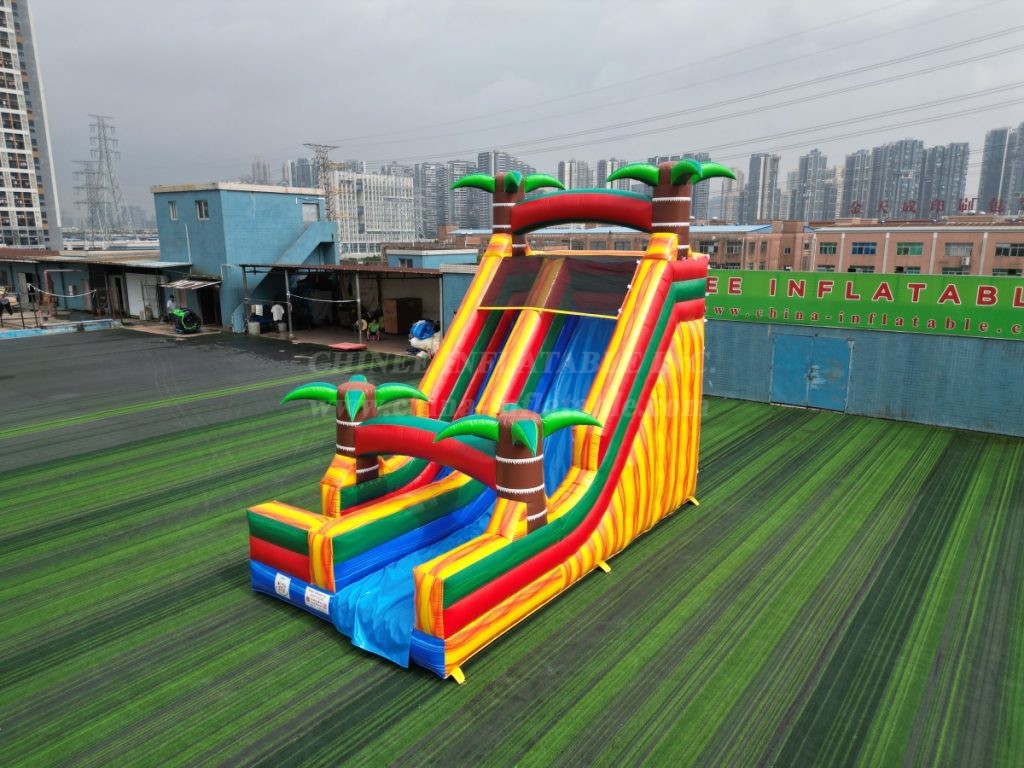 T8-5302B Tropical Inflatable Wet & Dry Slide