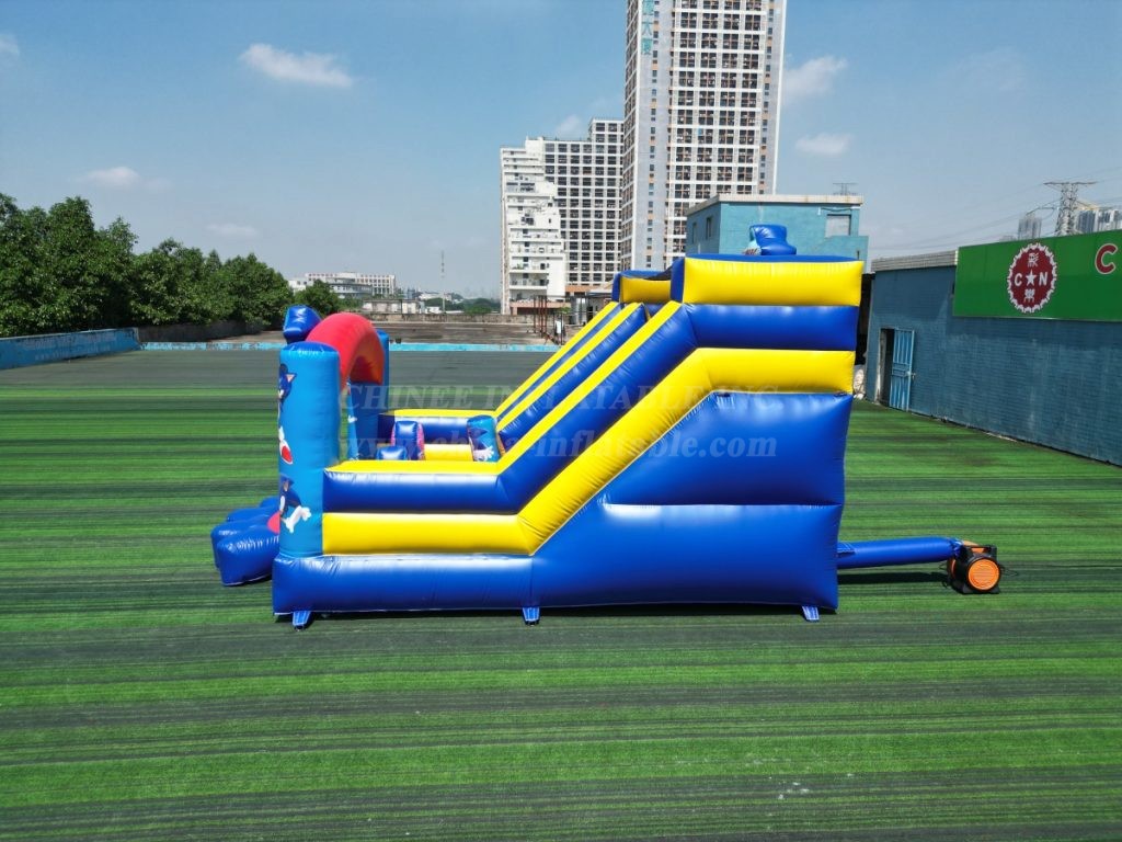 T2-4464B Sonic the Hedgehog Bouncy Castle with Slide
