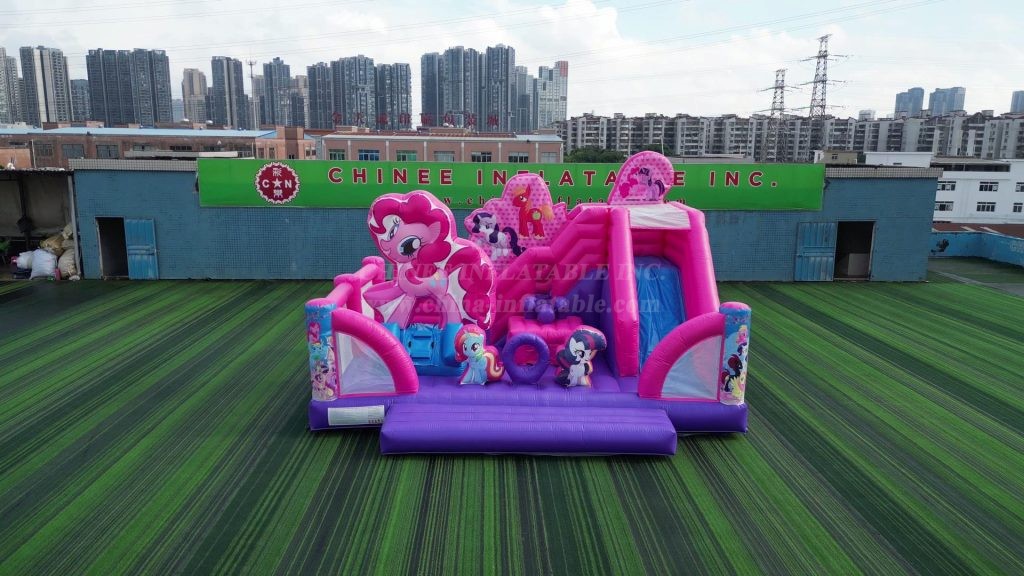 T8-1398C My Little Pony Bouncy Castle with Slide