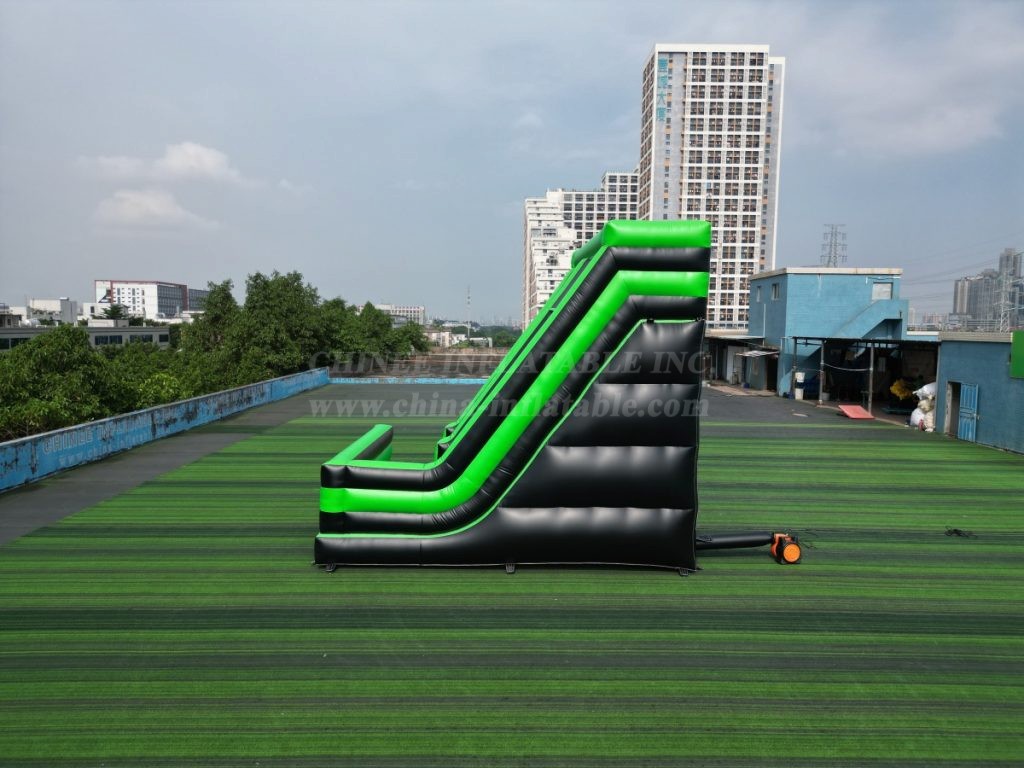 T8-7075 Inflatable Climbing Wall & Slide Combo