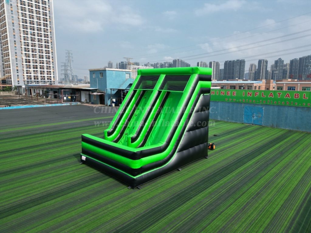 T8-7075 Inflatable Climbing Wall & Slide Combo