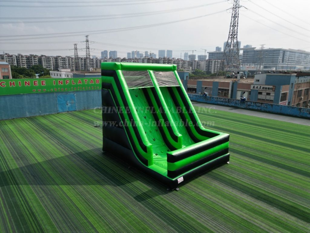 T8-7075 Inflatable Climbing Wall & Slide Combo
