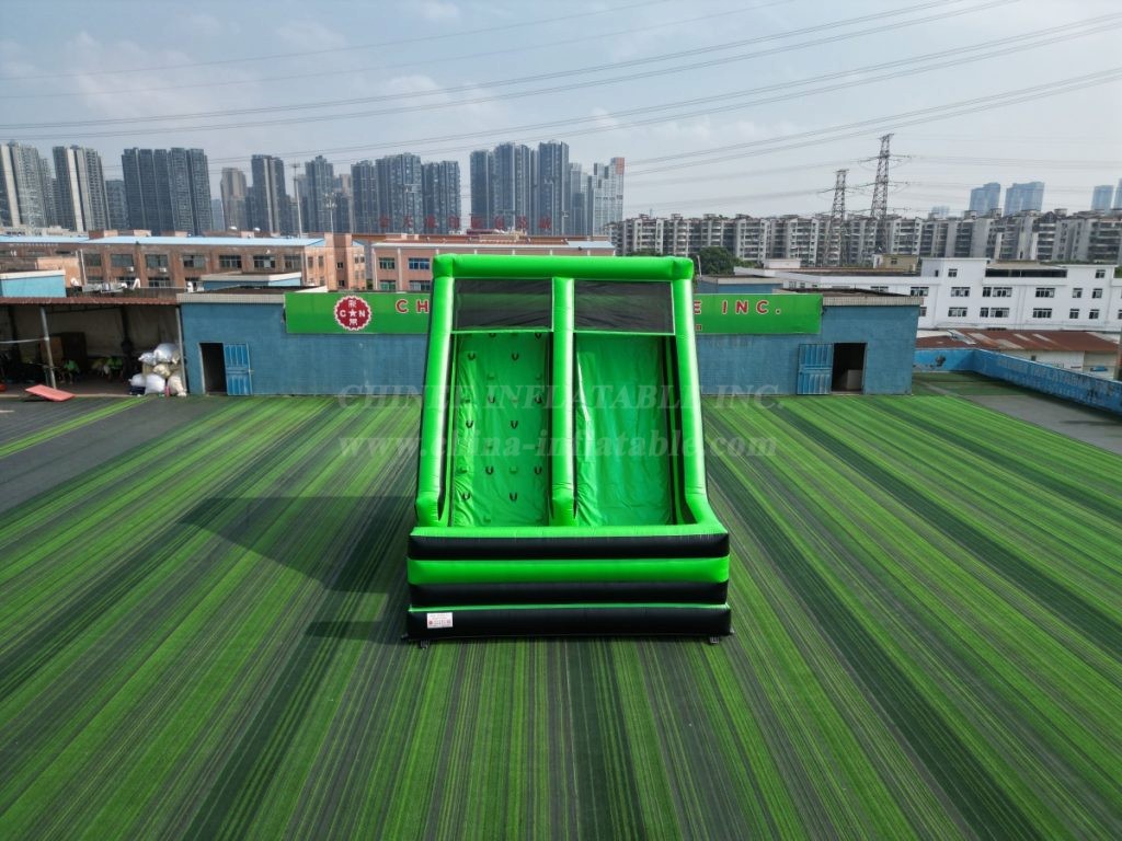 T8-7075 Inflatable Climbing Wall & Slide Combo