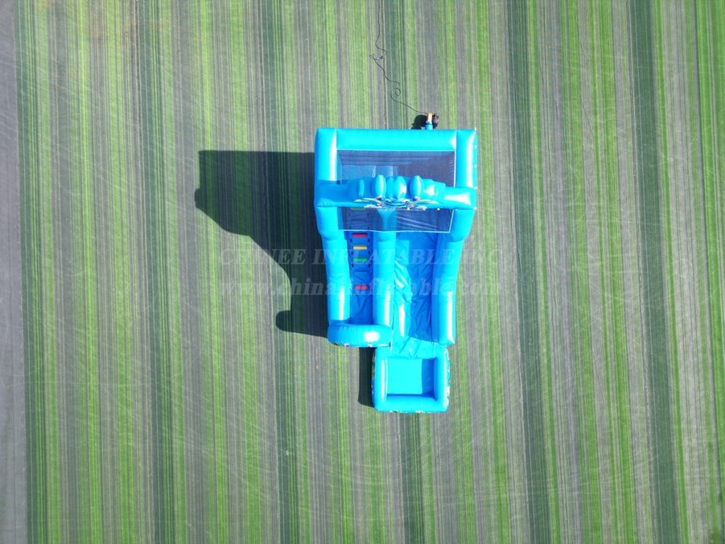 T8-8466B Lilo & Stitch Inflatable Water Slide with Splash Pool