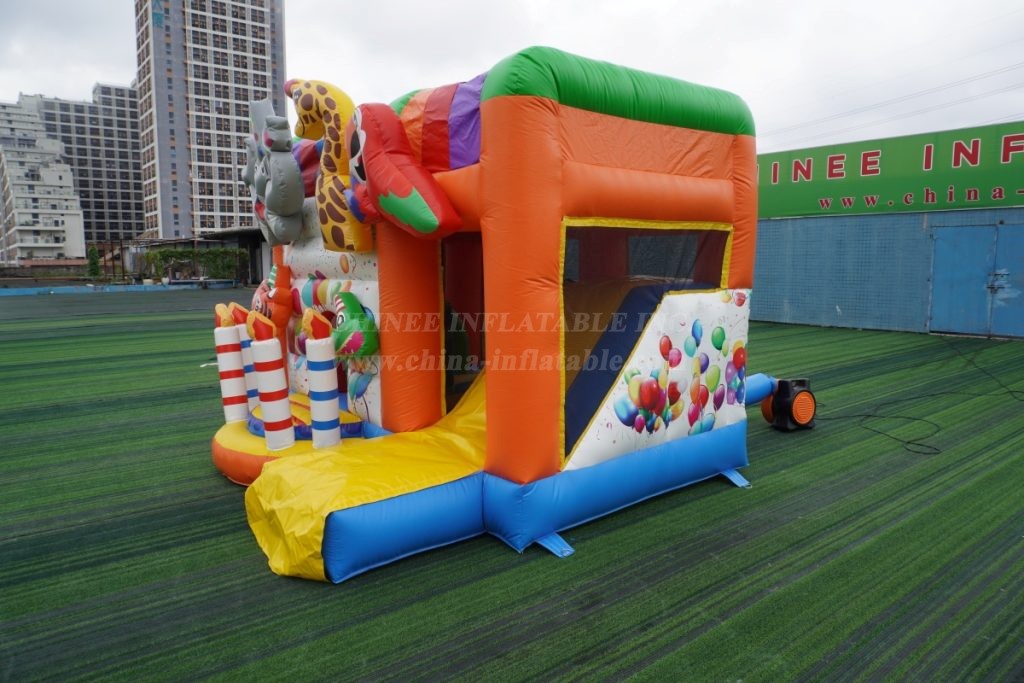 T2-4794A Jungle Birthday Party Mini Bouncy Castle