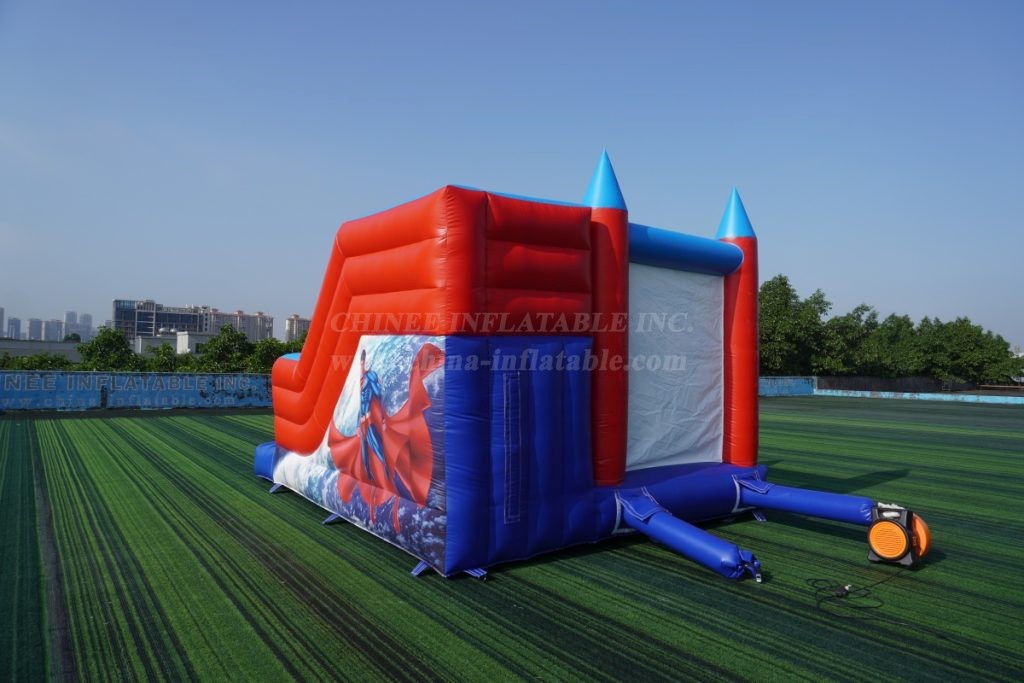 T2-8105C SuperMan Bouncy Caste With Slide