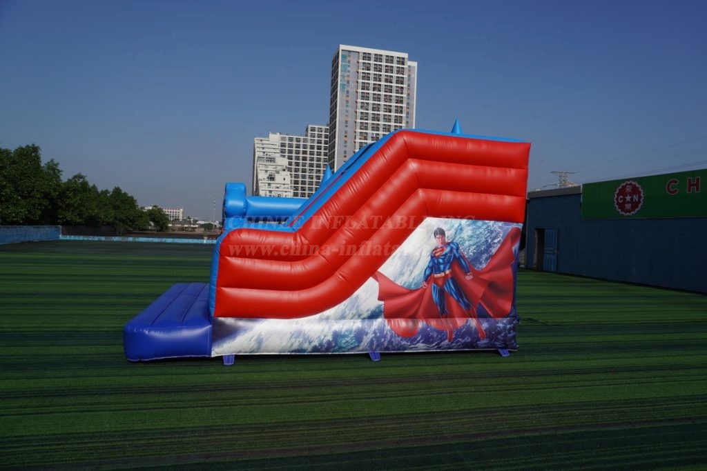 T2-8105C SuperMan Bouncy Caste With Slide