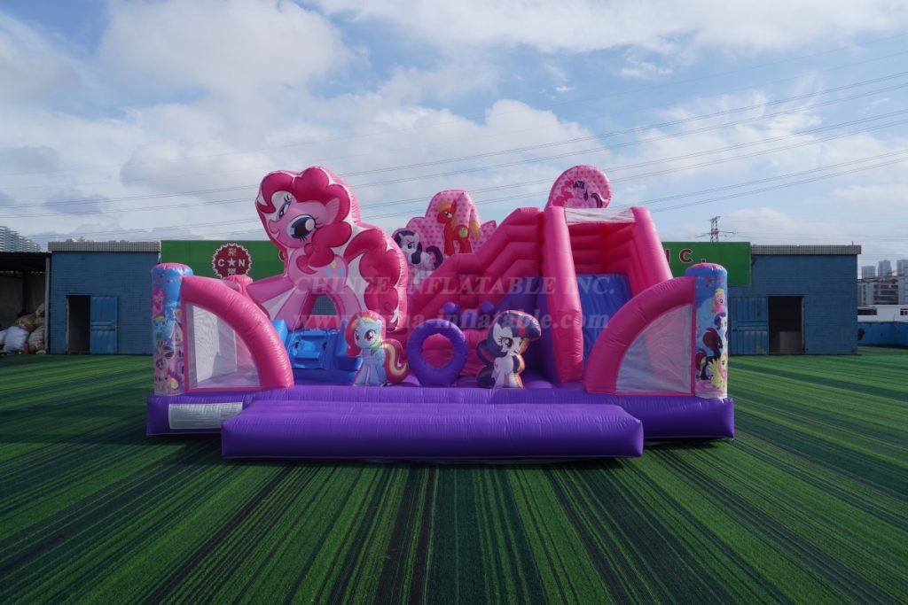 T8-1398C My Little Pony Bouncy Castle with Slide