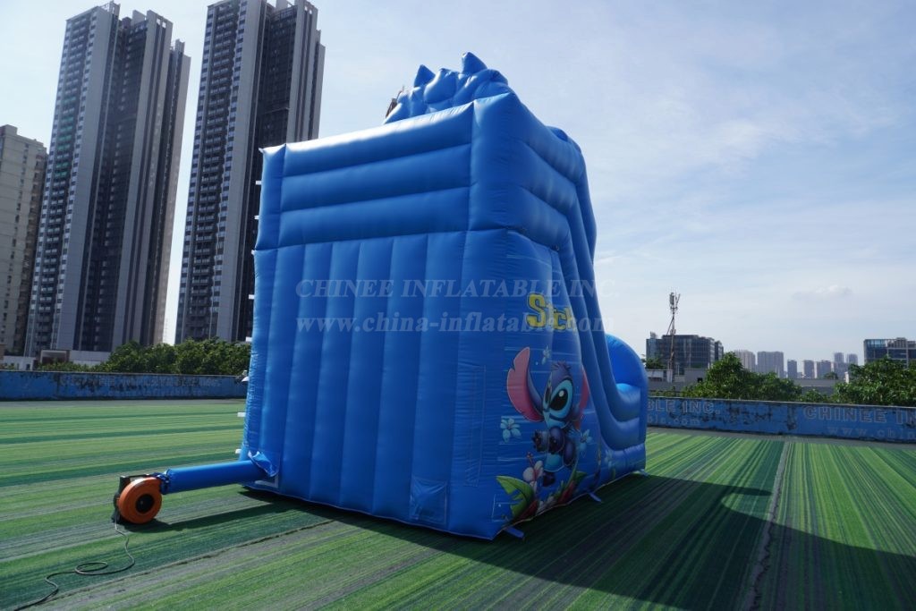 T8-8466B Lilo & Stitch Inflatable Water Slide with Splash Pool