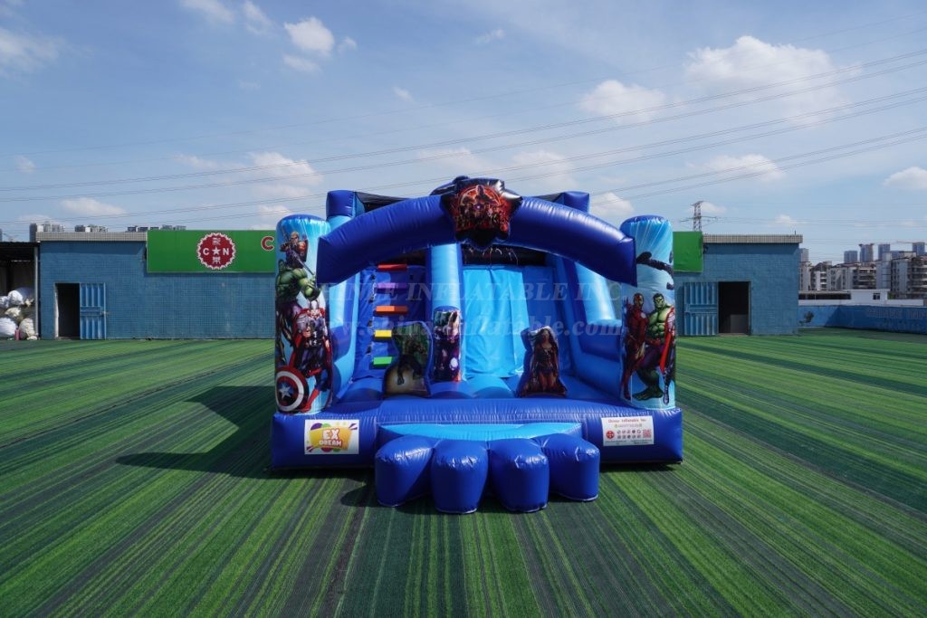 T2-4464D Avengers Superhero Bouncy Castle with Slide