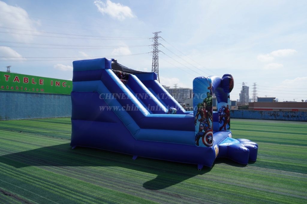 T2-4464D Avengers Superhero Bouncy Castle with Slide