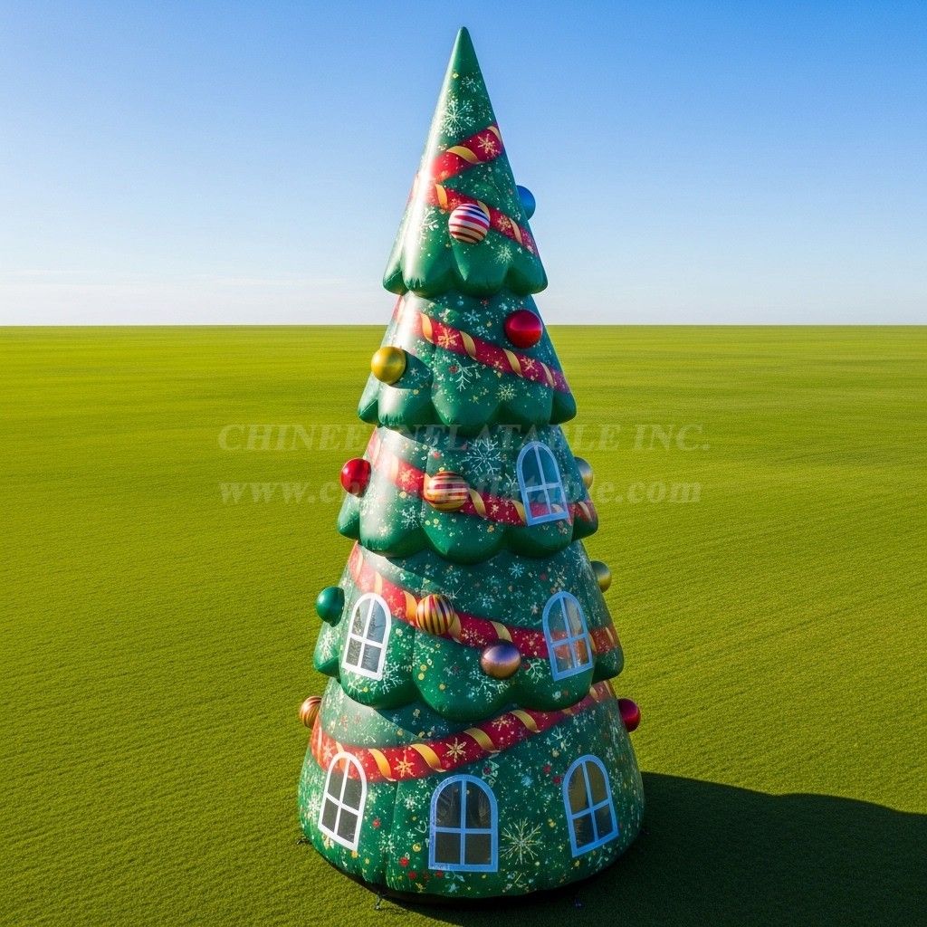 C1-602 Large Inflatable Christmas Tree for Holiday Events and Seasonal Displays