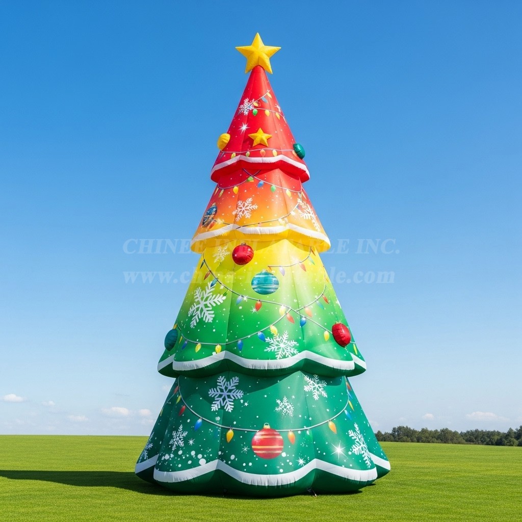 C1-605 Large Inflatable Christmas Tree for Festive Events and Promotions