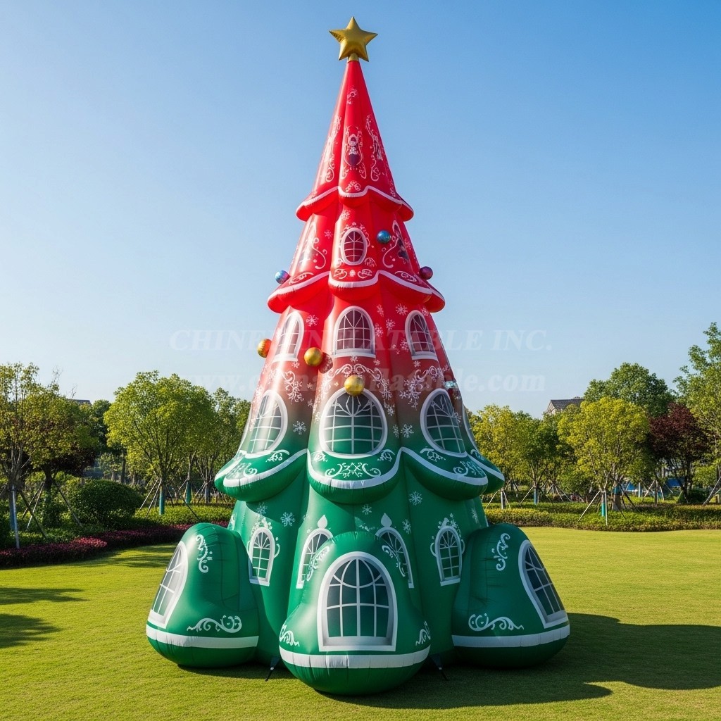 C1-607 Inflatable Christmas Tree for Holiday Events and Promotions