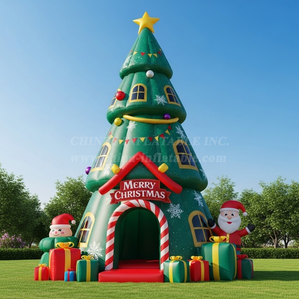 C1-643 Inflatable Christmas Tree for Holiday Events and Celebrations