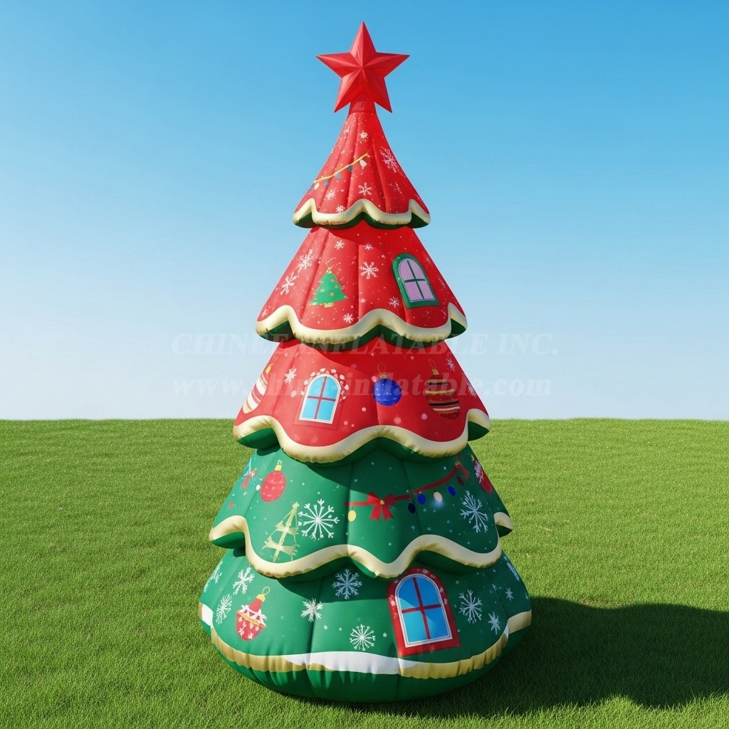 C1-648 Inflatable Christmas Tree for Holiday Promotions and Events