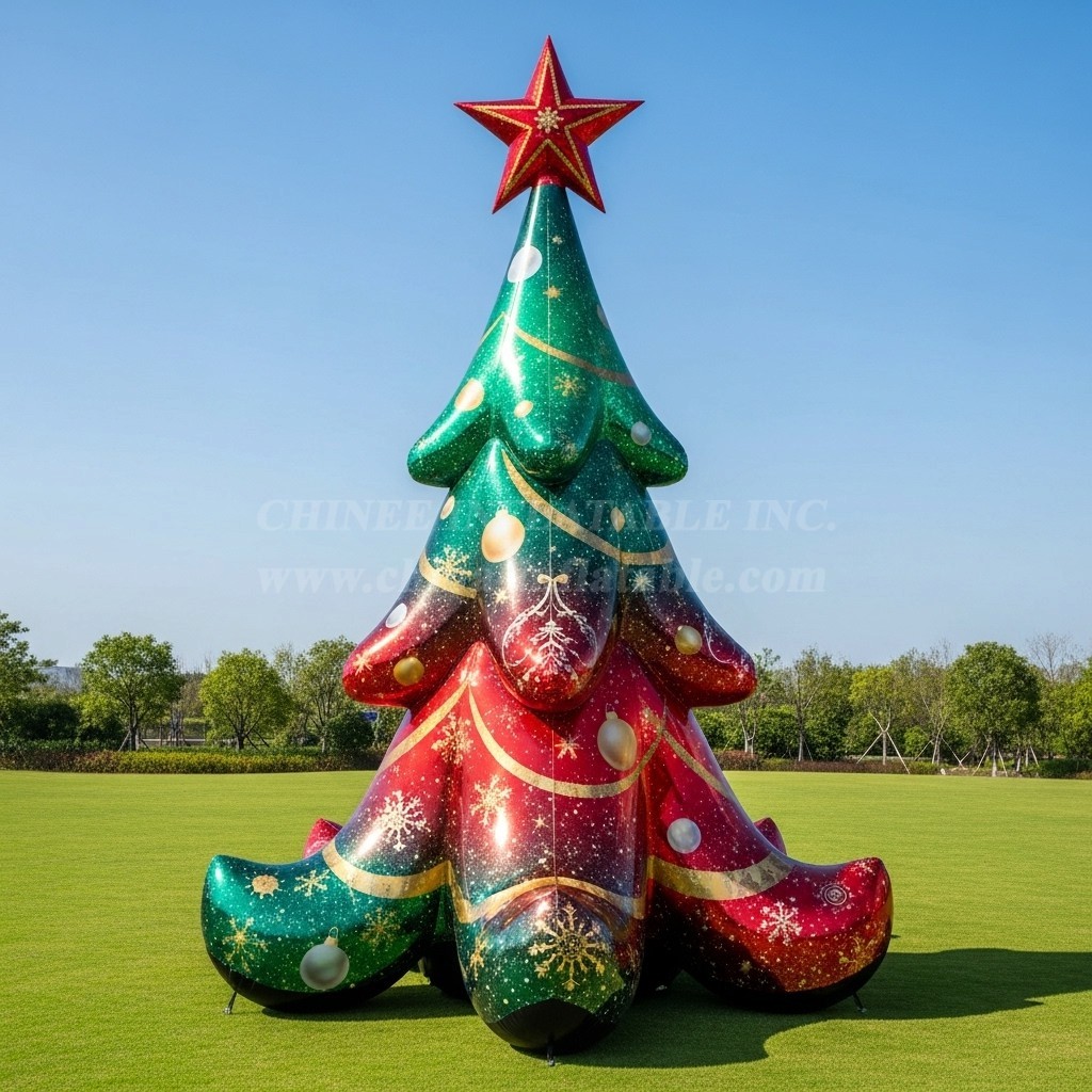 C1-650 Christmas Inflatable Tree for Holiday Events and Promotions