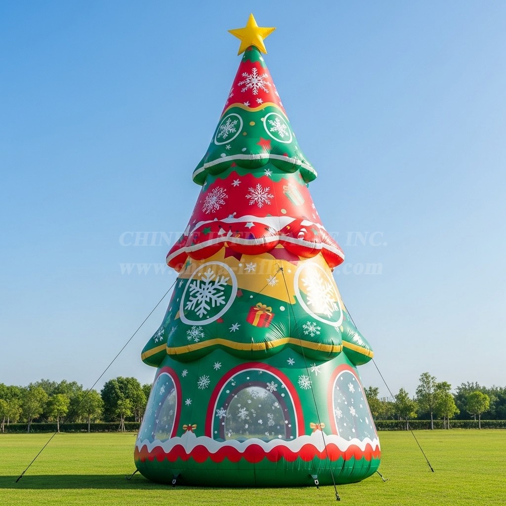 C1-652 Inflatable Christmas Tree for Holiday Decorations and Event Use