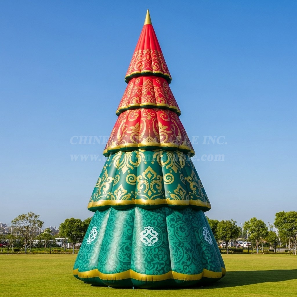 C1-657 Large Inflatable Christmas Tree for Industry Events and Promotions