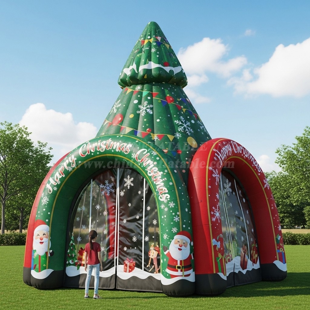 C1-664 Christmas-Themed Inflatable Tent for Event and Festival Industry
