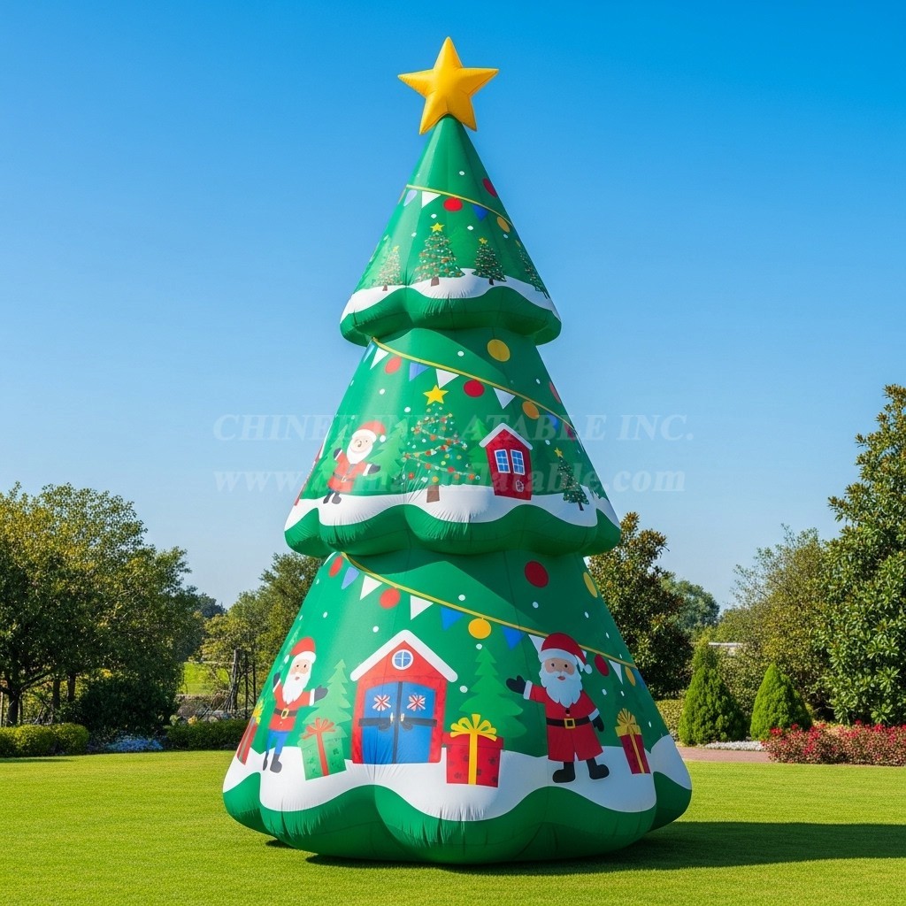 C1-666 Inflatable Christmas Tree for Holiday Celebrations Industry Fit