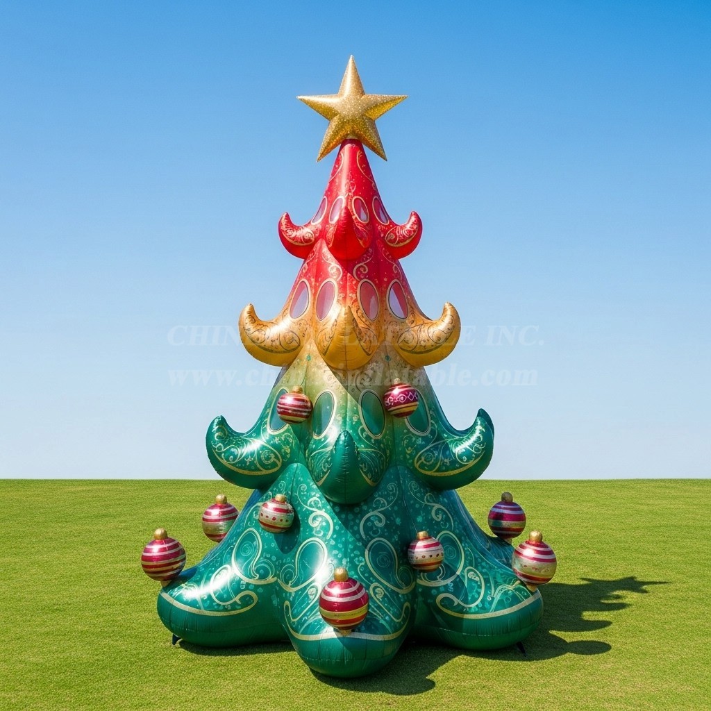 C1-676 Inflatable Christmas Tree for Holiday Decorations Industry Fit