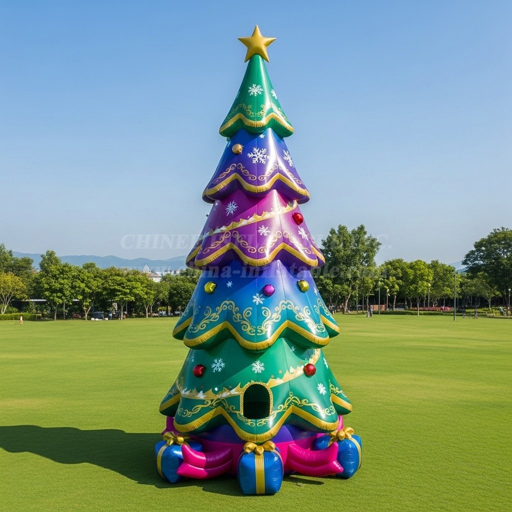 C1-677 Festive Inflatable Christmas Tree for Commercial Events and Celebrations