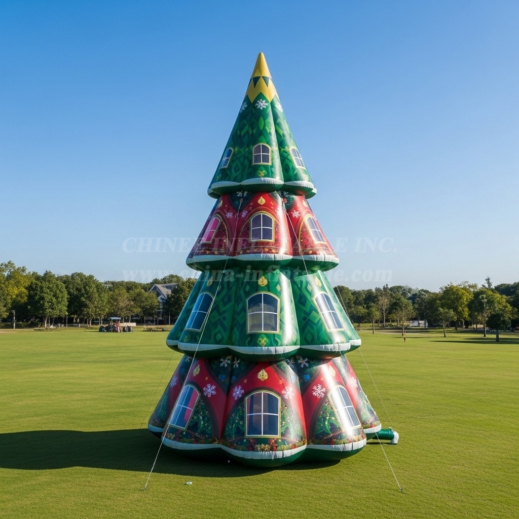 C1-681 Inflatable Christmas Tree for Event Decor and Promotional Uses