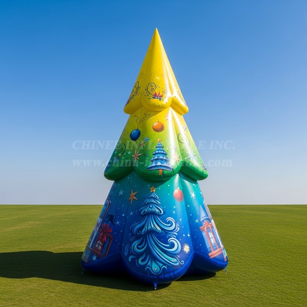 C1-687 Promotional Inflatable Christmas Tree for Event Displays and Seasonal Promotions