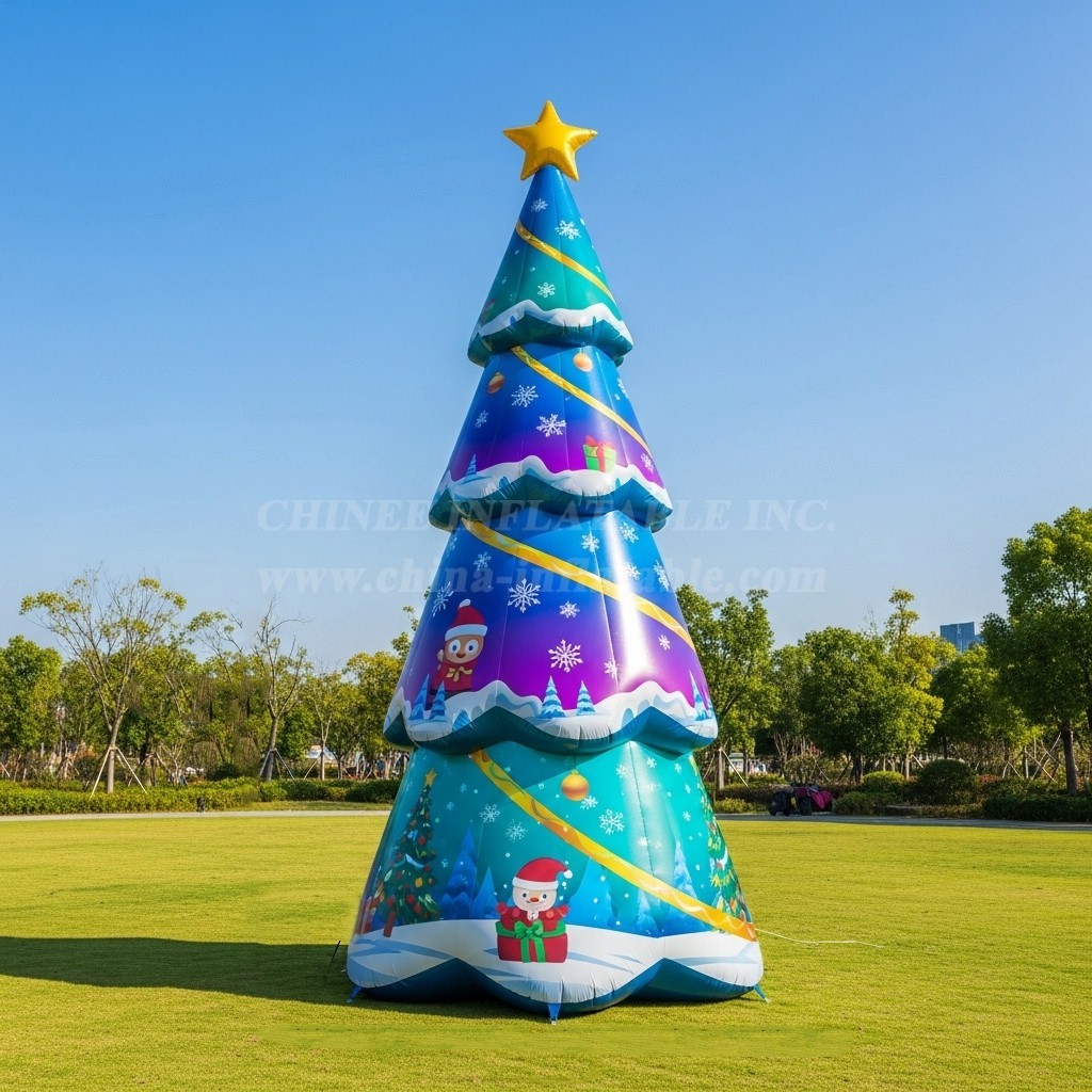 C1-688 Christmas Inflatable Tree for Commercial Holiday Displays