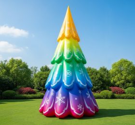 C1-691 Colorful Inflatable Christmas Tree for Holiday Events Industry