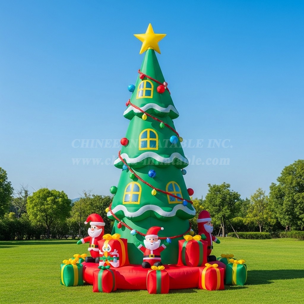 C1-705 Christmas Inflatable Tree for Festive Events and Retail Displays