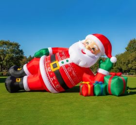 C1-407 Inflatable Santa Claus lying on his side