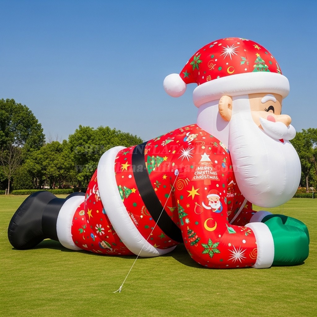 C1-408 Lying inflatable Santa Claus