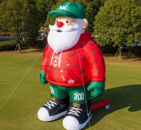 C1-413 Sports style inflatable Santa Claus