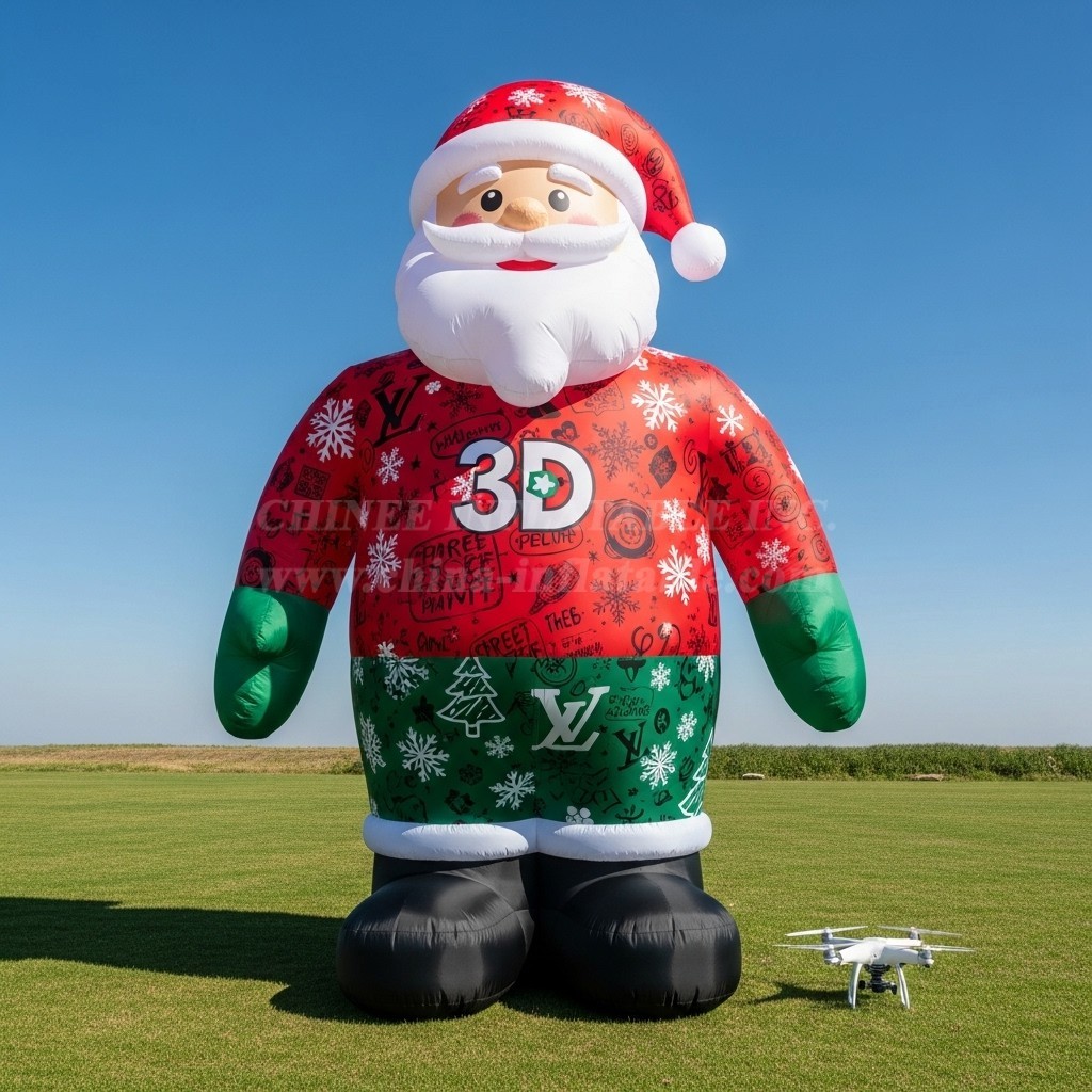 C1-419 Inflatable Santa Claus wearing trendy brand