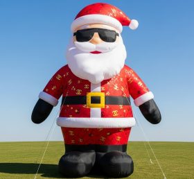 C1-420 Inflatable Santa Claus wearing trendy brand and sunglasses