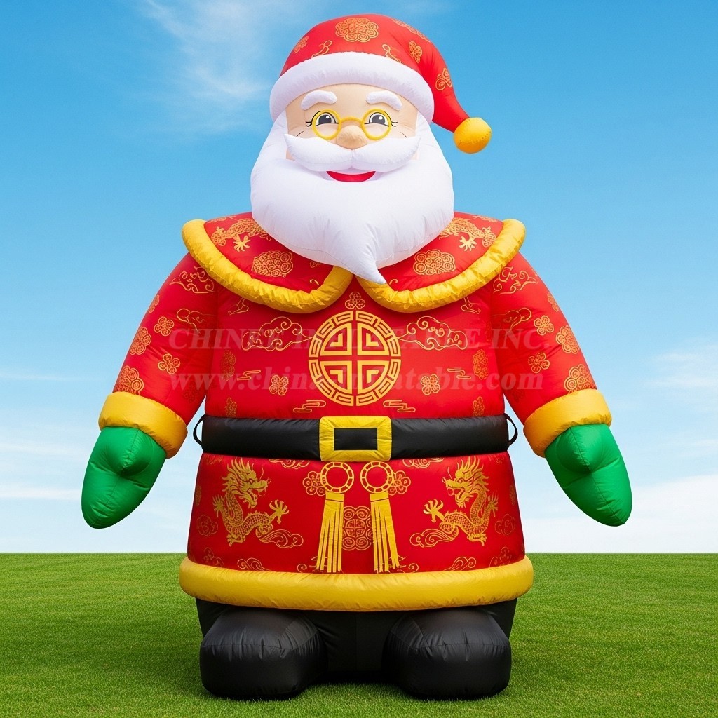 C1-439 Inflatable Santa Claus in Chinese costume