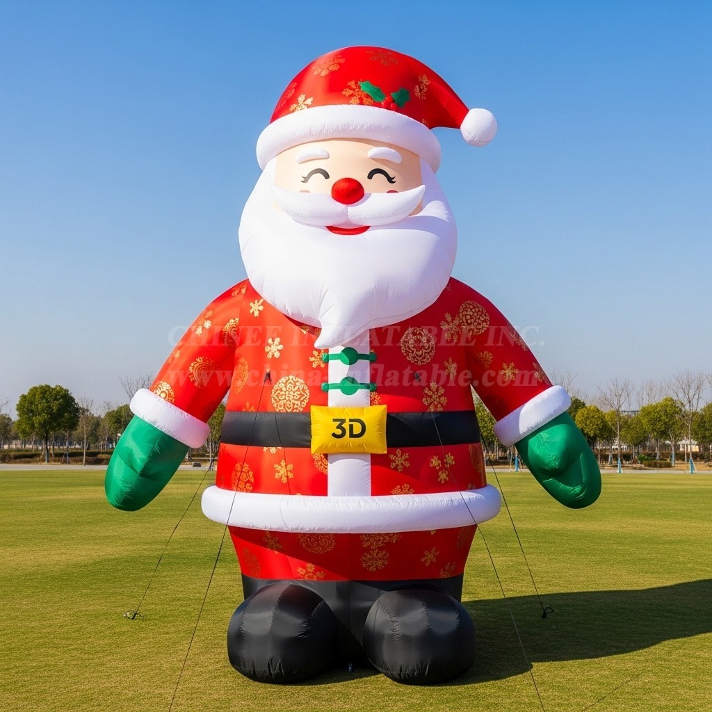 C1-438 Inflatable Santa Claus in Chinese costume