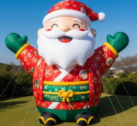 C1-441 Inflatable Santa Claus wearing a Japanese kimono
