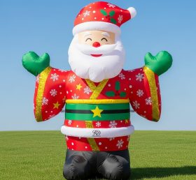 C1-440 Inflatable Santa Claus wearing a Japanese kimono